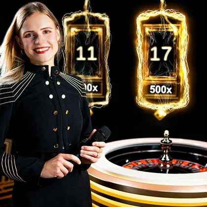 Lightning Roulette — table de casino en direct